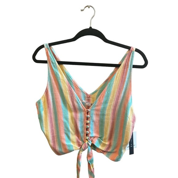 NWT ONEILL ZERA STRIPE TOP, size Large - Picture 2 of 7